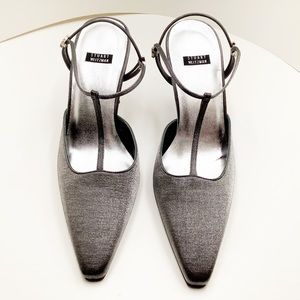 🆕{Stuart Weitzman} T Strap Rhinestones Decorated